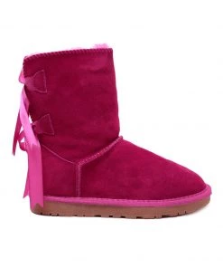 XH SMAIBULUN UGG™ | Ribbon Back Double-Bow Suede Boots New In Shoes