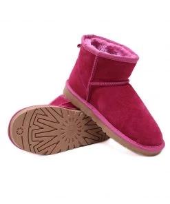 XH New In Shoes SMAIBULUN UGG™ | Faux Fur-Lined Genuine Suede Low Boot