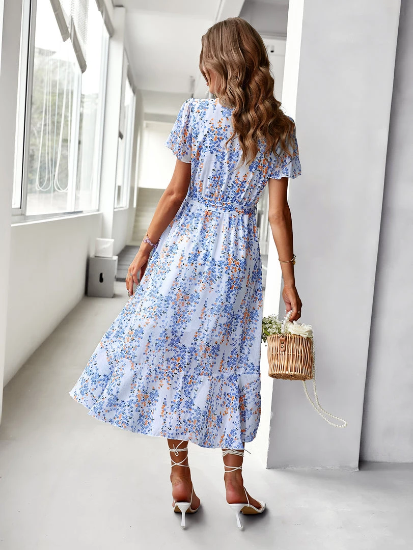DY NEW ARRIVALS BABYLONIA MIDI DRESS - GARDEN PRINT 2 DY NEW ARRIVALS BABYLONIA MIDI DRESS - GARDEN PRINT