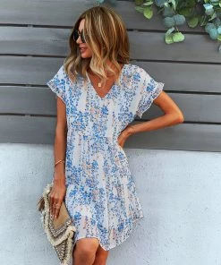 DY ZARNISH MIDI DRESS - GARDEN PRINT