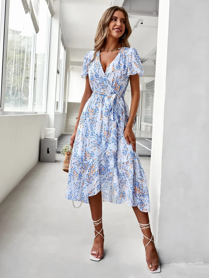 DY NEW ARRIVALS BABYLONIA MIDI DRESS - GARDEN PRINT 5 DY NEW ARRIVALS BABYLONIA MIDI DRESS - GARDEN PRINT
