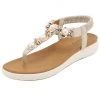 SIKETU | GOLD V-STRAP PEARL SANDAL New In Shoes