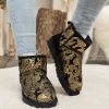 XH New In Shoes SMAIBULUN UGG™ | Embroidered Floral Faux Fur-Lined Leather Suede Boot