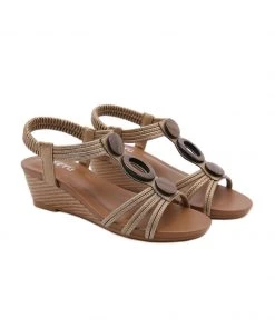 SIKETU | GOLD WOODEN RING SLINGBACK