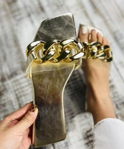 HT NEW ARRIVALS En Bloom | UNIKA GOLDEN CHAIN Sandal