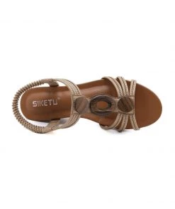 SIKETU | GOLD WOODEN RING SLINGBACK