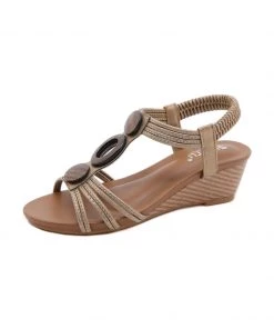 SIKETU | GOLD WOODEN RING SLINGBACK