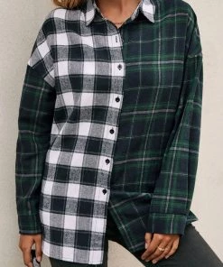 YBL Smaibulun | Plaid Contrast Button-Up 15 YBL Smaibulun | Plaid Contrast Button-Up