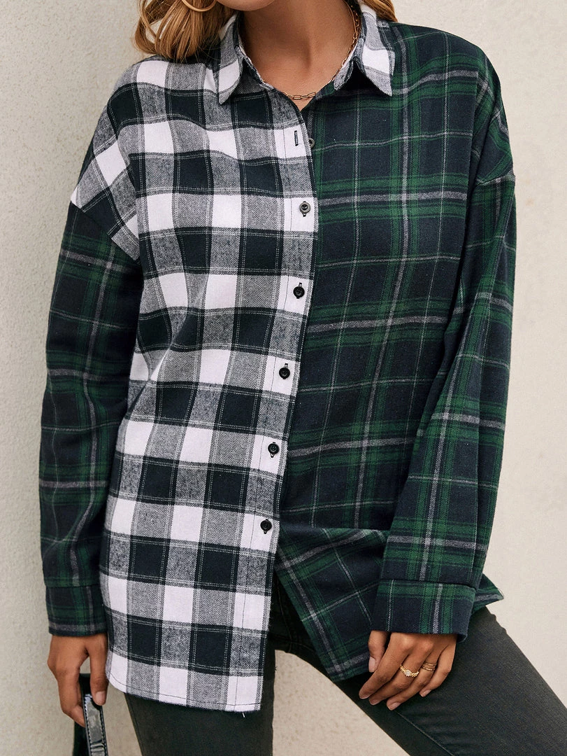 YBL Smaibulun | Plaid Contrast Button-Up 6 YBL Smaibulun | Plaid Contrast Button-Up