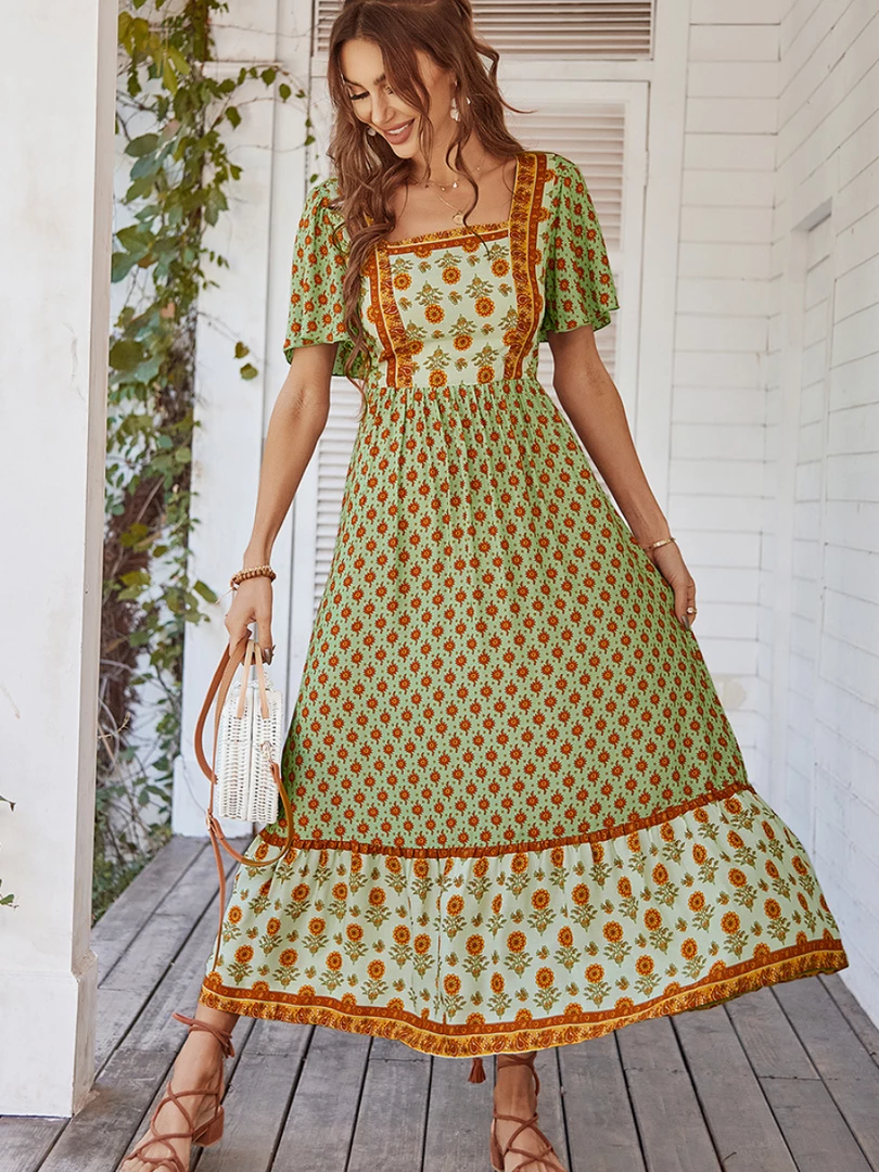 DY ISABELLA BOHO MAXI DRESS - GREEN NEW ARRIVALS 1 DY ISABELLA BOHO MAXI DRESS - GREEN NEW ARRIVALS