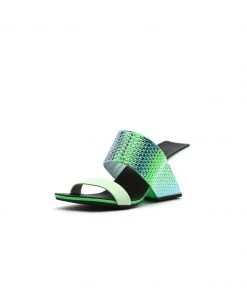 Jady Rose NEW ARRIVALS JadyRose | Signature Open-Heel Leather Slide Sandal - Green