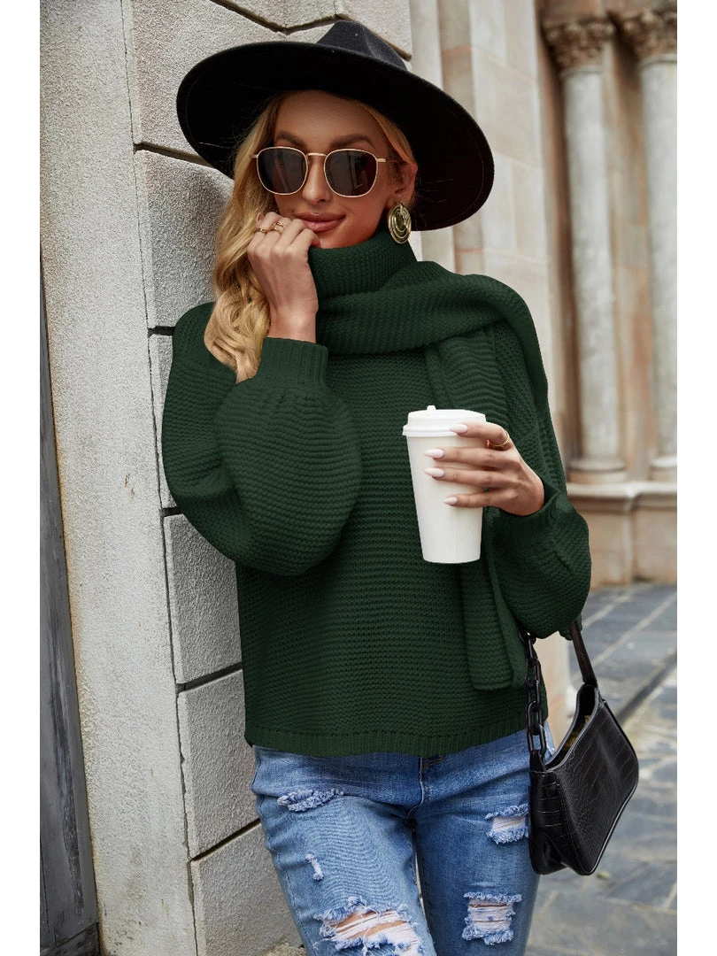 QDYH New In Clothing Smaibulun | Puff Sleeve Scarf Sweater 10 QDYH New In Clothing Smaibulun | Puff Sleeve Scarf Sweater