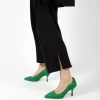 Jady Rose JADYROSE | CASPERE GREEN LEATHER STILETTOS