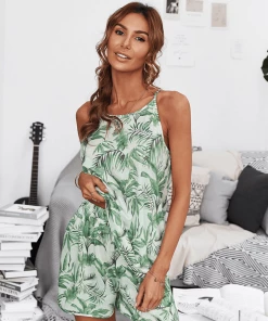 New In Clothing TAMIA LOUNGEWEAR SET - GREEN TIE DYE