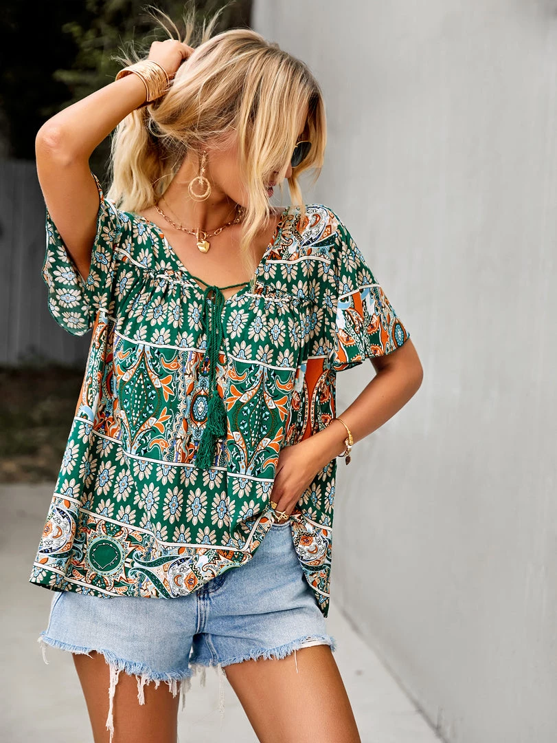 DY DOMO BOHO TOP - GREEN NEW ARRIVALS 1 DY DOMO BOHO TOP - GREEN NEW ARRIVALS