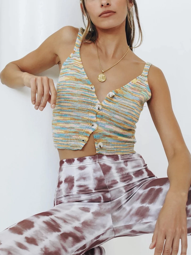 MY NEW ARRIVALS LEO KNIT TOP - GREEN PRINT 1 MY NEW ARRIVALS LEO KNIT TOP - GREEN PRINT