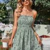 DY SYLVIE MINI DRESS - GREEN FLORAL New In Clothing