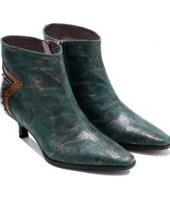 Shoes Genuine Leather Back Star Stud Girl Bootie Ankle Boots Low Heel Boots - Soffia