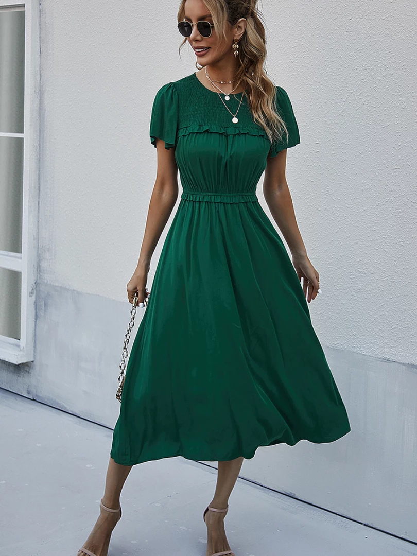 DY New In Clothing IOLANA Midi Dress - Racing Green 1 DY New In Clothing IOLANA Midi Dress - Racing Green