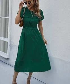 DY New In Clothing IOLANA Midi Dress - Racing Green