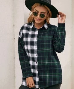 YBL Smaibulun | Plaid Contrast Button-Up 16 YBL Smaibulun | Plaid Contrast Button-Up