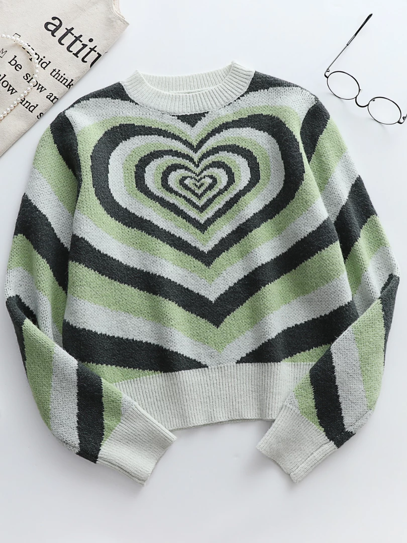 MY New In Clothing Smaibulun | Green Heart Ring Knit Top 2 MY New In Clothing Smaibulun | Green Heart Ring Knit Top