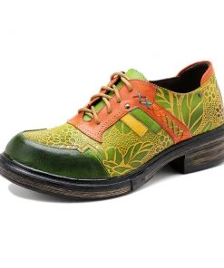 SOFFIA | Genuine Leather Oxford Inspired Lemon Feeling Sneakers