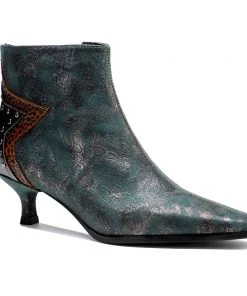 Shoes Genuine Leather Back Star Stud Girl Bootie Ankle Boots Low Heel Boots - Soffia