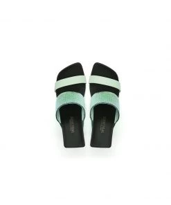 Jady Rose NEW ARRIVALS JadyRose | Signature Open-Heel Leather Slide Sandal - Green