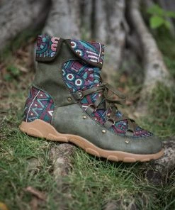 YL Shoes EN BLOOM | Geometric Combat Boot