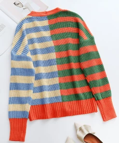 MY Smaibulun | Rachael Contract Stripe Knit Cardigan New In Clothing