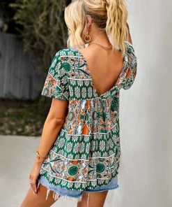DY DOMO BOHO TOP - GREEN NEW ARRIVALS 7 DY DOMO BOHO TOP - GREEN NEW ARRIVALS
