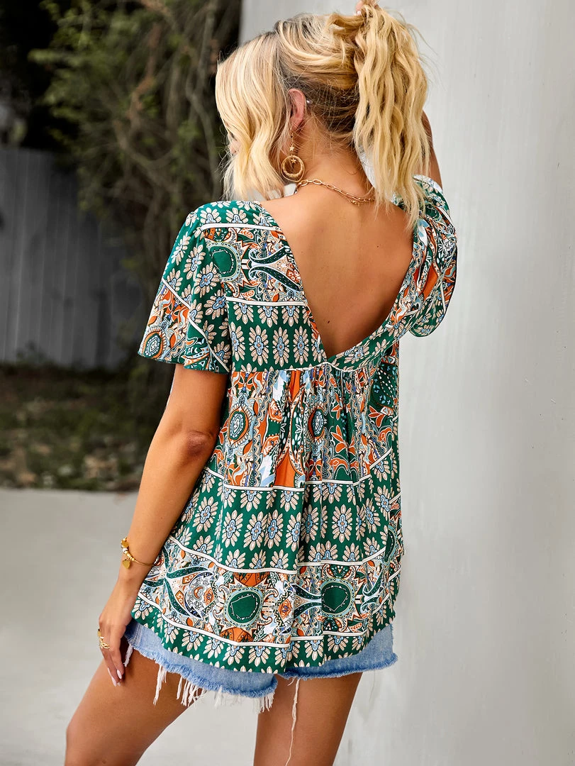 DY DOMO BOHO TOP - GREEN NEW ARRIVALS 3 DY DOMO BOHO TOP - GREEN NEW ARRIVALS