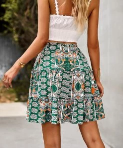 DY LORAYNE MINI SKIRT - GREEN