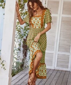 DY ISABELLA BOHO MAXI DRESS - GREEN NEW ARRIVALS 8 DY ISABELLA BOHO MAXI DRESS - GREEN NEW ARRIVALS