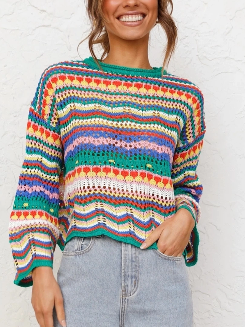 MY Smaibulun Doll | MARMO Zig Zag Crochet Knit Top - Green 2 MY Smaibulun Doll | MARMO Zig Zag Crochet Knit Top - Green