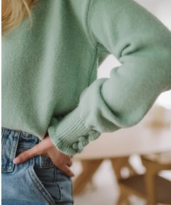 MY Smaibulun Doll | DARIUS Drop Shoulder V-neck Knit Top - Green 11 MY Smaibulun Doll | DARIUS Drop Shoulder V-neck Knit Top - Green