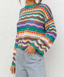 MY Smaibulun Doll | MARMO Zig Zag Crochet Knit Top - Green 10 MY Smaibulun Doll | MARMO Zig Zag Crochet Knit Top - Green