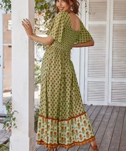 DY ISABELLA BOHO MAXI DRESS - GREEN NEW ARRIVALS 9 DY ISABELLA BOHO MAXI DRESS - GREEN NEW ARRIVALS