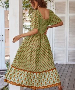 DY ISABELLA BOHO MAXI DRESS - GREEN NEW ARRIVALS 10 DY ISABELLA BOHO MAXI DRESS - GREEN NEW ARRIVALS