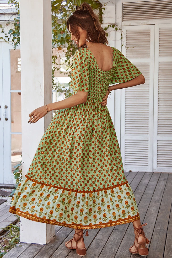 DY ISABELLA BOHO MAXI DRESS - GREEN NEW ARRIVALS 5 DY ISABELLA BOHO MAXI DRESS - GREEN NEW ARRIVALS