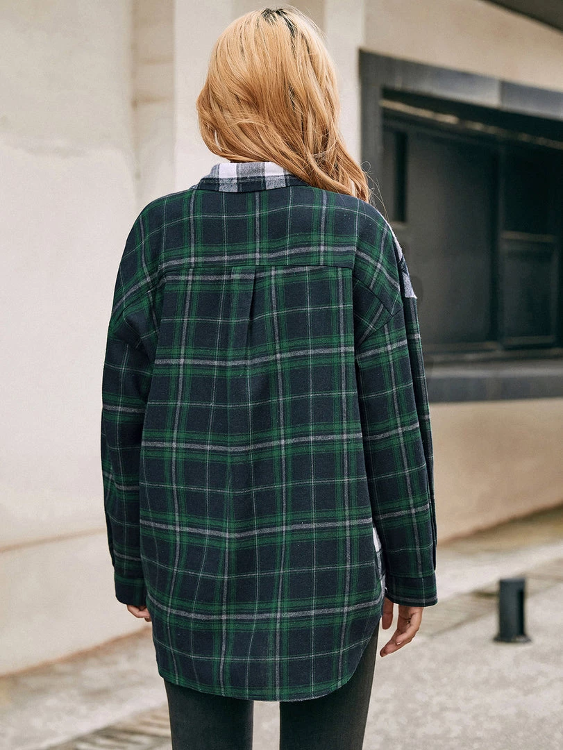 YBL Smaibulun | Plaid Contrast Button-Up 10 YBL Smaibulun | Plaid Contrast Button-Up