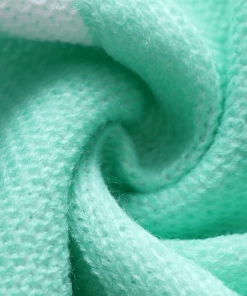 MY Smaibulun | Perforated Sunflower Patterned Knit Top - Green