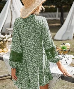 DY JHIA Daisy Print Mini Dress - Green