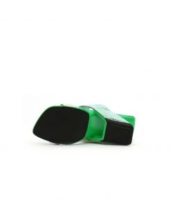 Jady Rose NEW ARRIVALS JadyRose | Signature Open-Heel Leather Slide Sandal - Green