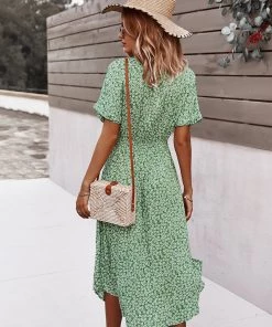 DY NEW ARRIVALS LORRIE SHIRT MIDI DRESS - GREEN 12 DY NEW ARRIVALS LORRIE SHIRT MIDI DRESS - GREEN