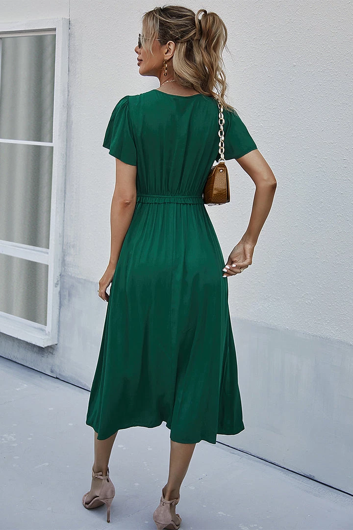 DY New In Clothing IOLANA Midi Dress - Racing Green 6 DY New In Clothing IOLANA Midi Dress - Racing Green