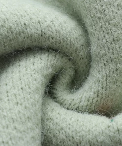 MY New In Clothing Smaibulun | Green Oversize V-neck Daisy Embroidered Knit Sweater 14 MY New In Clothing Smaibulun | Green Oversize V-neck Daisy Embroidered Knit Sweater