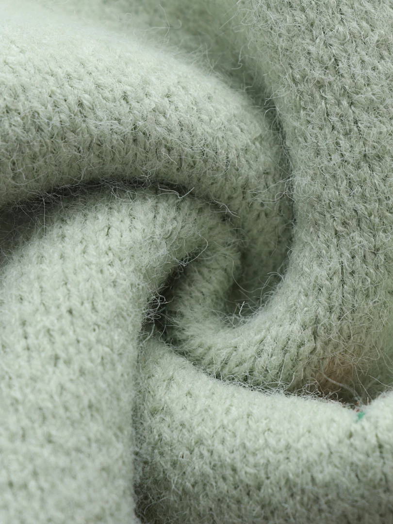 MY New In Clothing Smaibulun | Green Oversize V-neck Daisy Embroidered Knit Sweater 7 MY New In Clothing Smaibulun | Green Oversize V-neck Daisy Embroidered Knit Sweater