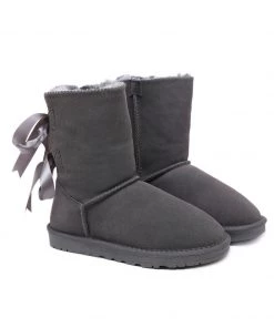 XH New In Shoes SMAIBULUN UGG™ | Back Ribbon Double-Bow Suede Boots
